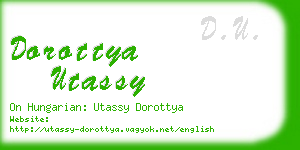 dorottya utassy business card